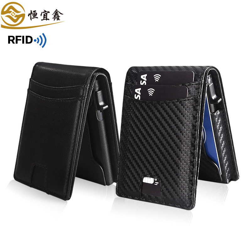 Cross-Border Anti-Degaussing Men's Wallet Men's Microfiber Leather Large Capacity Multi-Card Slot Id Holder Bank Card Holder Card Holder Cross-Border Anti-Degaussing Men's Wallet Men's Microfiber Leather Large Capacity Multi-Card Slot Id Holder Bank Card Holder Card Holder