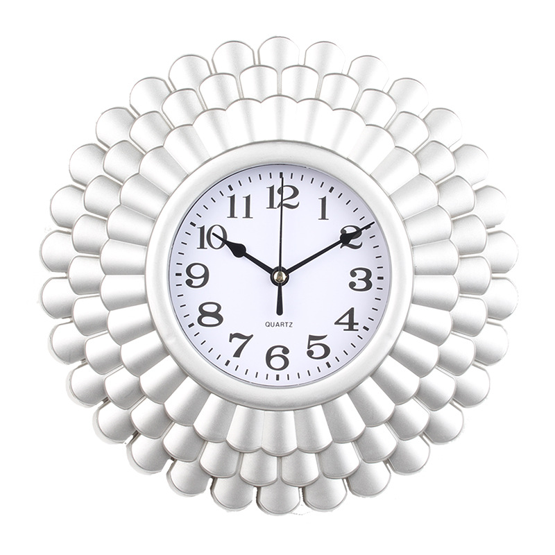 Fábrica original de Amazon al por mayor relojes europeos relojes de pared sala de estar silenciosa casa simple moda relojes de cuarzo pared