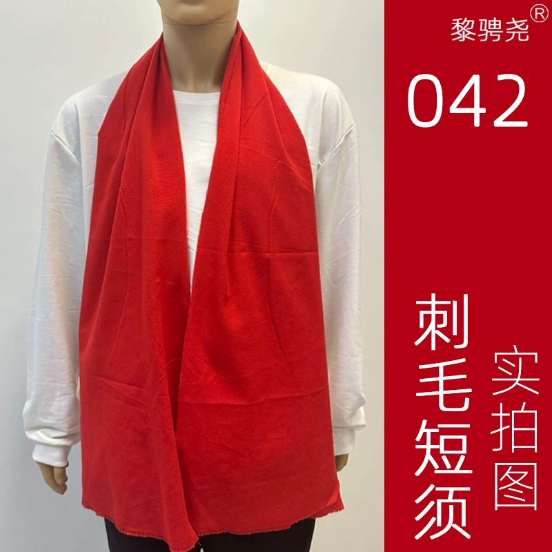 042 Щетинистый шарф с короткими усиками на заказ логотип Ежегодная встреча в Шэньчжэне