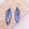 Earrings, silver 925 sample, gradient