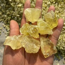 天然黄水晶原石扩香石香薰石家居办公摆件水晶装饰批发珠料球料