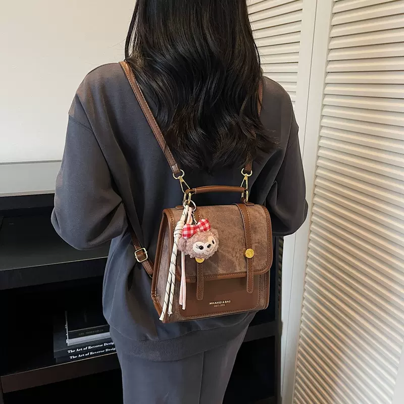 双肩包小型高级感小众包包女2025新款书包学生党旅行轻便礼物背包