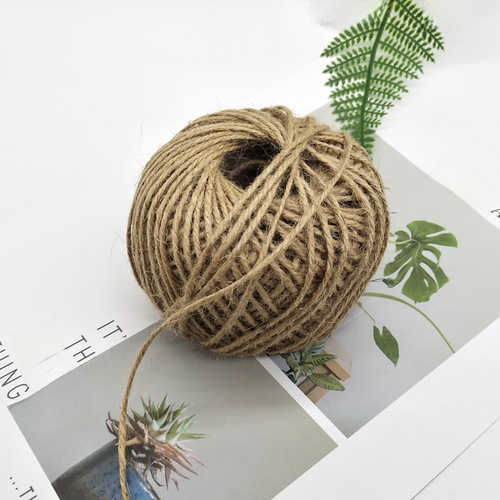 Zakka gift wrapping hemp rope hanging tags photo wall decoration Christmas wedding celebration DIY clothing accessories floral decorations woven tapestry