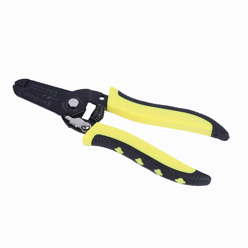 Siete en un separador de cable de color simple y doble mango alicates cortador de alambre Pelacables de múltiples funciones Pelacables