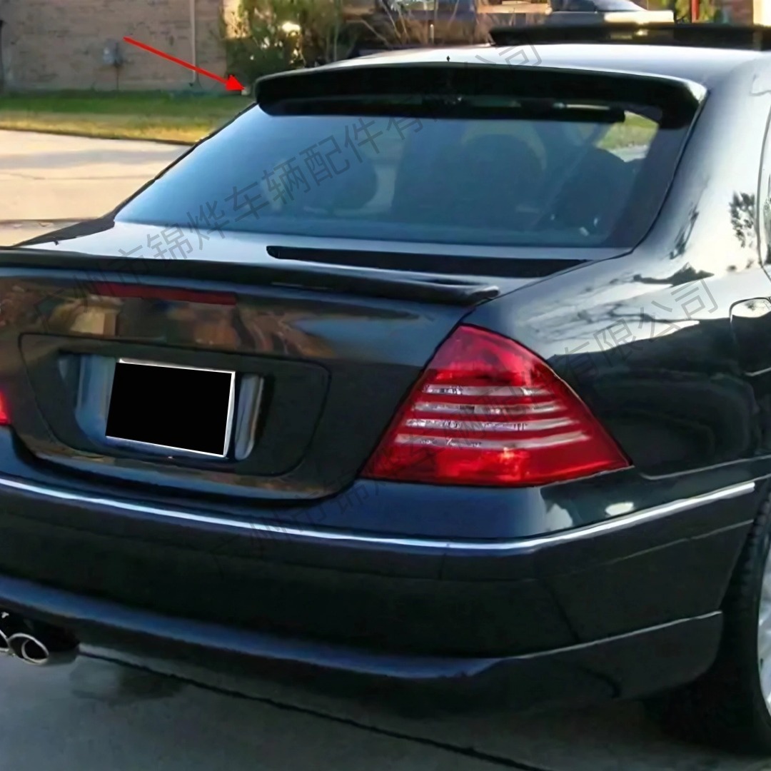 Suitable for 01-06 Mercedes-Benz C-Class W203 Modified Rear Wing Rear Trunk Lid Fixed Wind Pressure Wing Guide Spoiler Am Style