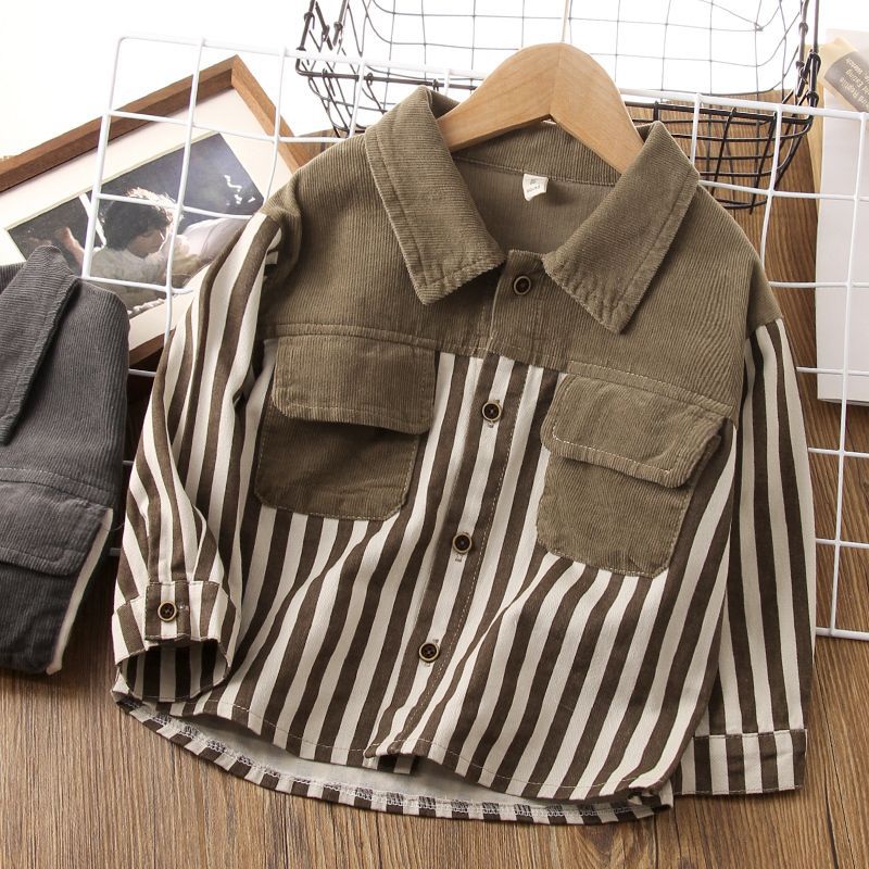 Retro autumn children's shirt for boys