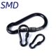 304 stainless steel carabiner hoist safety buckle buckle hook keychain spring hook black hole safety buckle