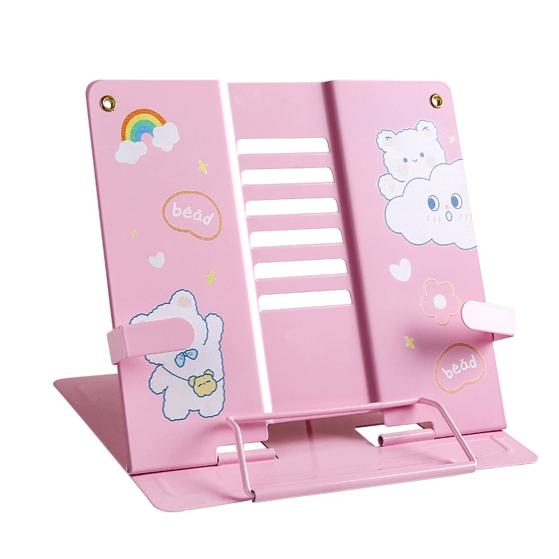 Universal table bookshelf for elementary school students, children's reading, teaching posture corrector, cartoon tubing