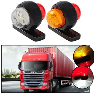 Supply cross-border ebay Amazon small double-sided signal light 12 V--24V truck side light export truck side light