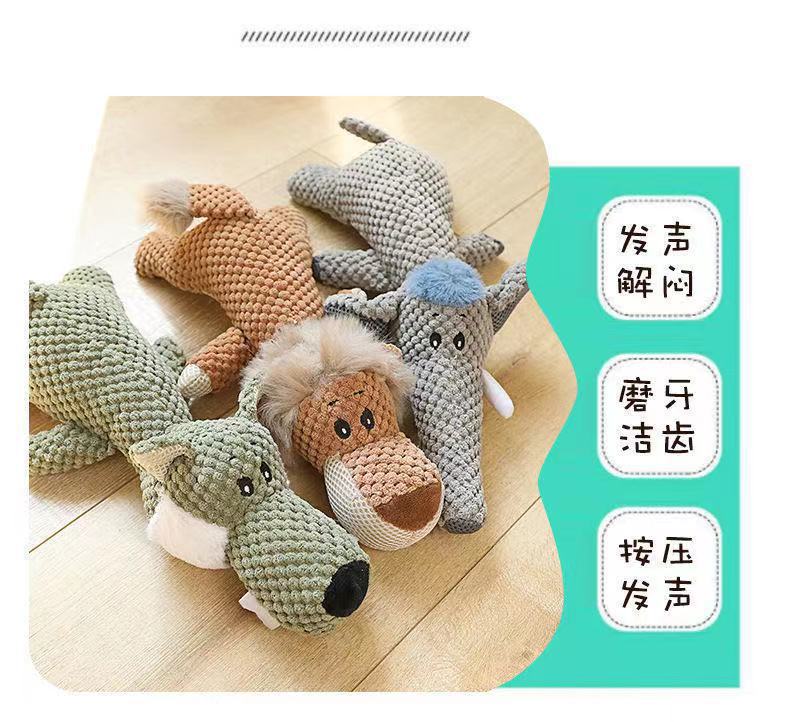 Juguetes para mascotas perros grandes, medianos y pequeños huesos de gato resistentes a las lágrimas sonido resistente a las mordeduras BB call molar cuerda de algodón aliviar juguetes de peluche congestionado