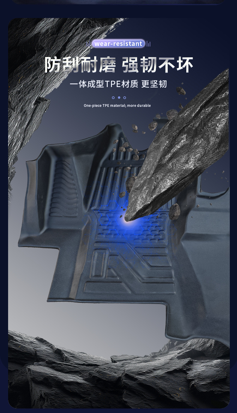 Suitable for Saic Maxus V1 Floor Mats, New Energy Maxus V1/Special Full Surround Tpe Car Floor Mats