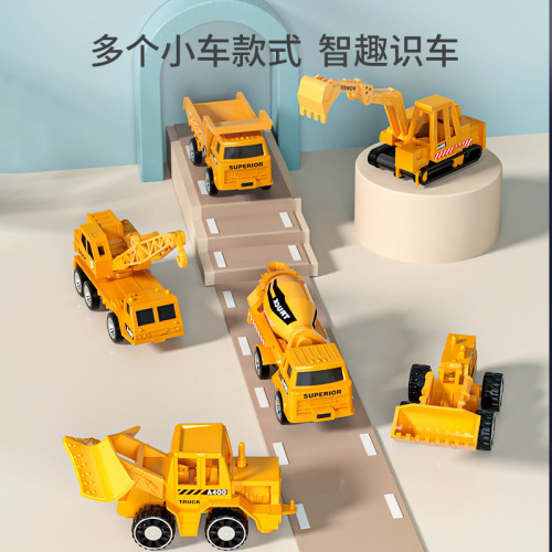 Children's toys car fire excavation crane track parking lot engineering set airplane boy baby alloy