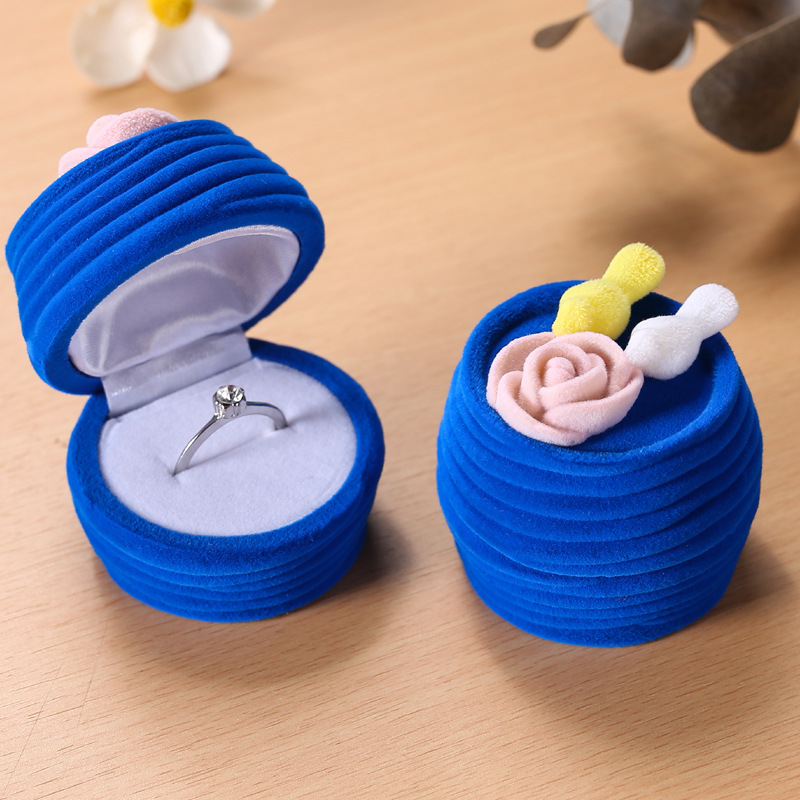 时尚婚礼鸟巢首饰盒创意求婚戒指耳钉收纳盒项链盒生日礼品包装盒