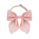 Dog collar cat collar leather Tao bright silk big bow pet collar cat accessories pet accessories wholesale