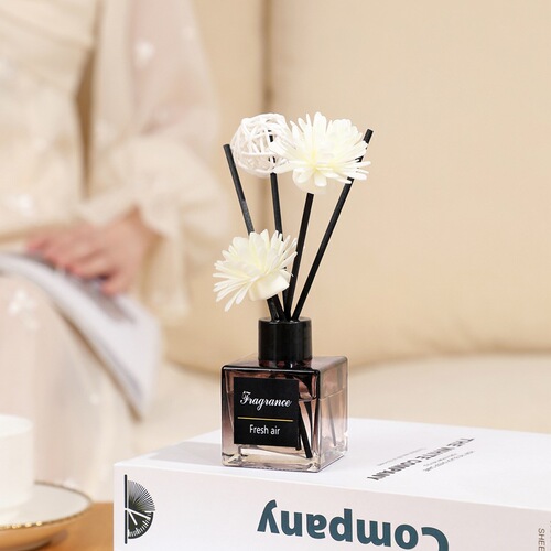 50ml square bottle fireless aromatherapy essential oil set air freshener room perfume toilet deodorizing room perfume