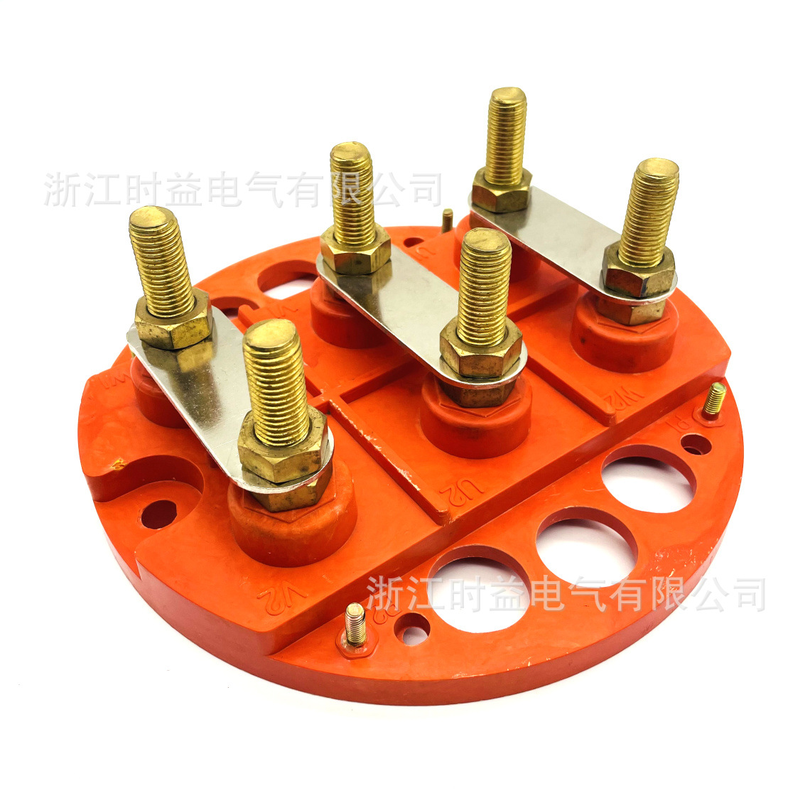 Y2-315全铜圆形多孔电机接线板Y2-355三相电机接线柱多孔接线端子