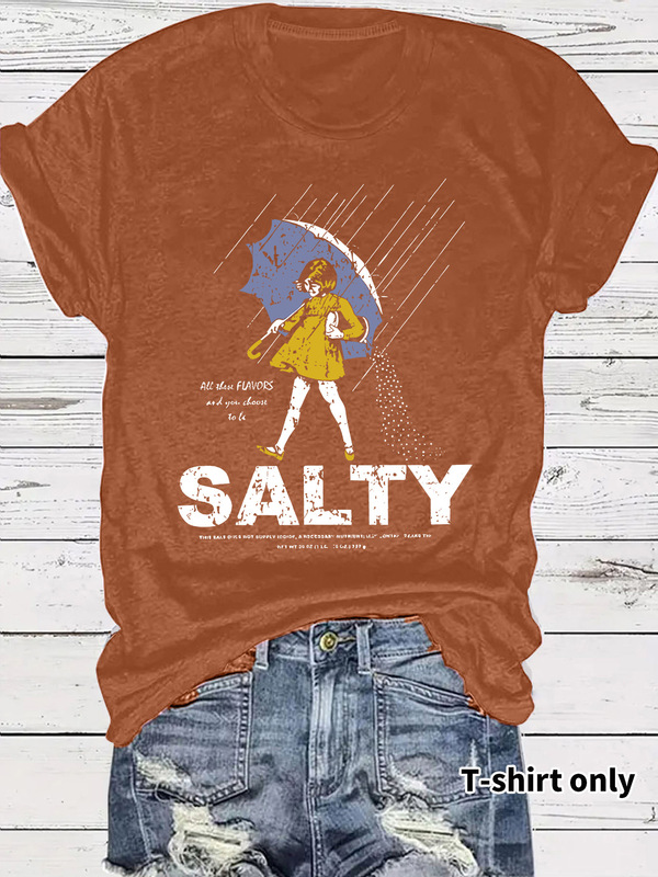 ヨーロッパとアメリカのTシャツ半袖塩味表現パック女の子傘クロスボーダー夏ラウンドネック既製トップス女性対外貿易注文|undefined