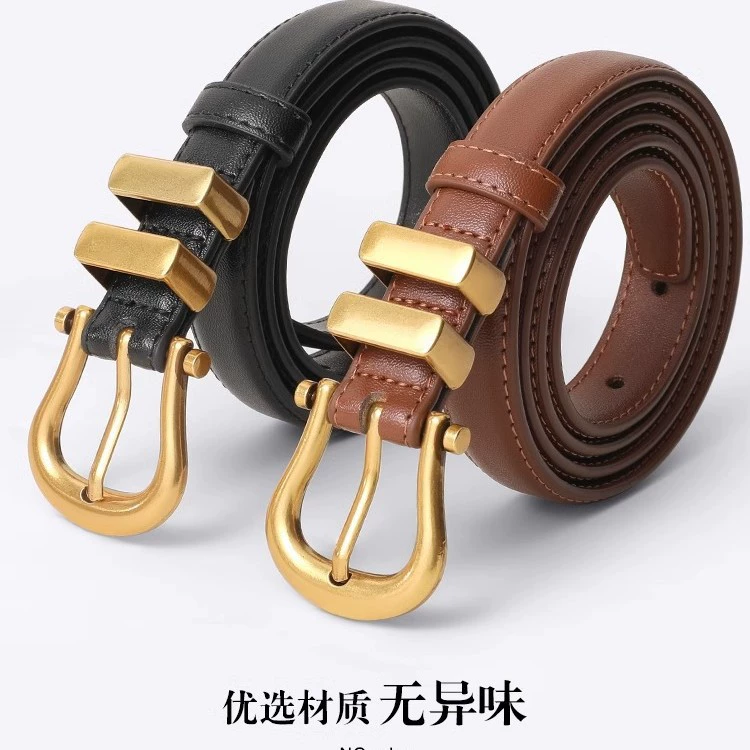 Ремень, универсальные брюки, летние модные джинсы, декоративный элемент, натуральная кожа