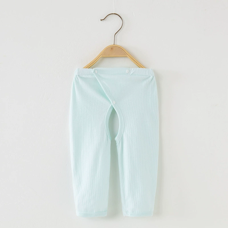 Children's autumn cotton trousers for new born, demi-season thermal underwear, 0-3 month