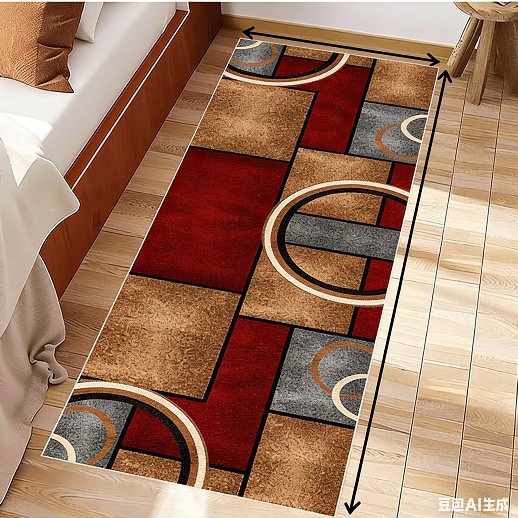 Alfombra de sala de estar doméstica transfronteriza cortable pasillo puerta de entrada lavado con agua en la alfombra de la casa