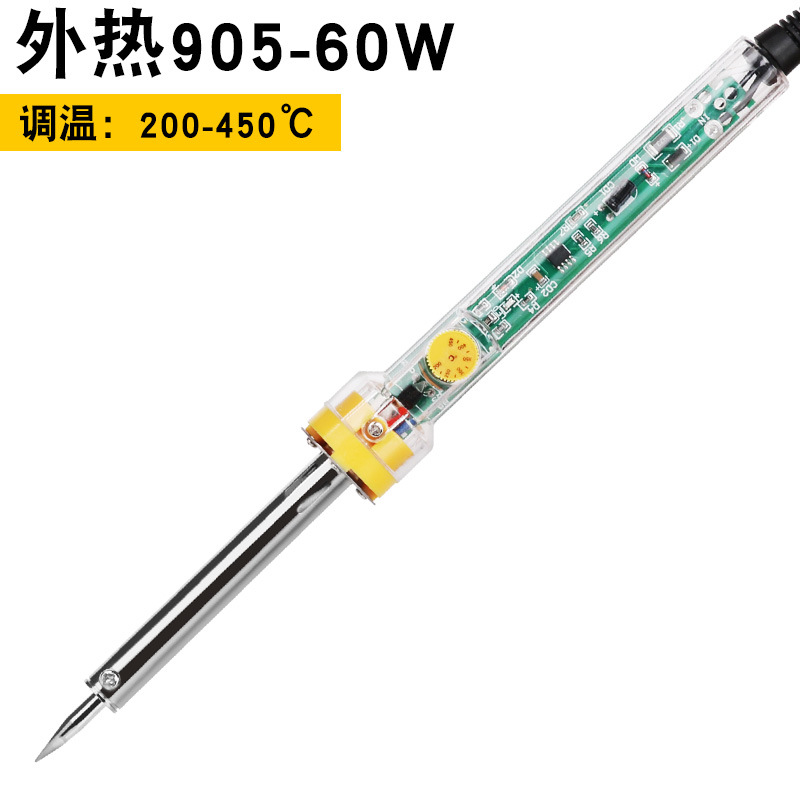 Mingmen Huanghua 907 temperatura constante ajustable soldador eléctrico 60W calefacción interna herramienta de soldadura de reparación de hierro eléctrico
