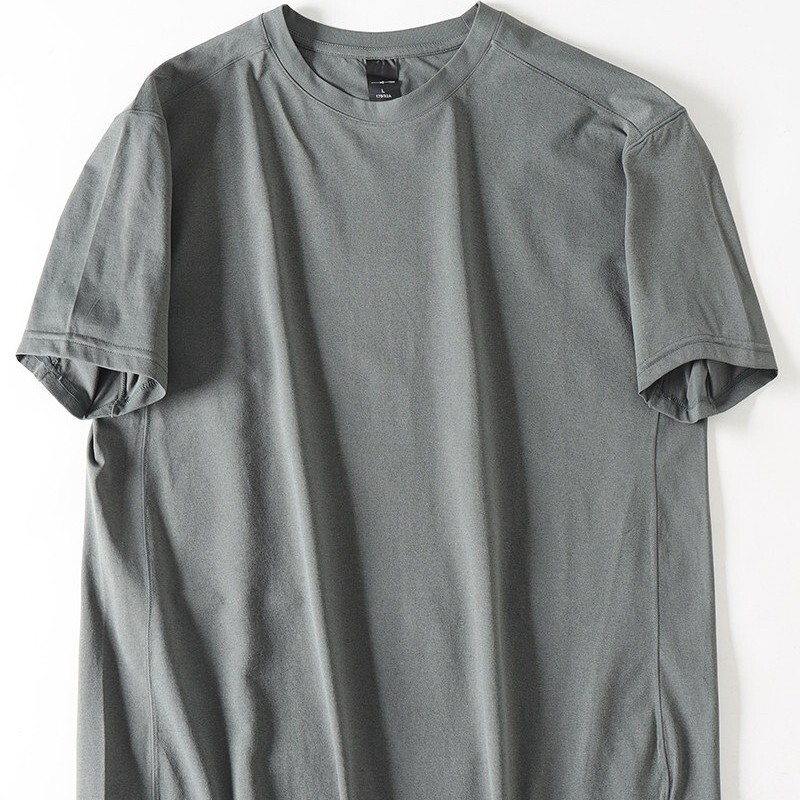 Hydrogen Oxygen Cool-Touch Quick-Dry Lightweight Breathable High-Elastic Spring and Summer Men's Outdoor Sports Casual Round-Neck Short-Sleeve T-Shirt Hydrogen Oxygen Cool-Touch Quick-Dry Lightweight Breathable High-Elastic Spring and Summer Men's Outdoor Sports Casual Round-Neck Short-Sleeve T-Shirt