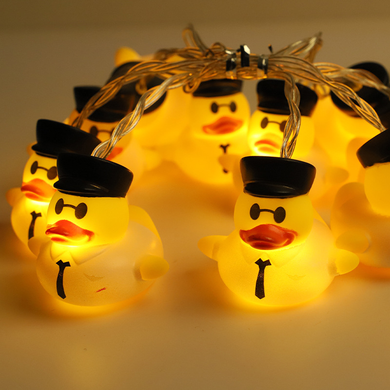 LED cadena de luz nueva lámpara de aluminio de aluminio decoración del dormitorio cadena de luz del día de los niños atmósfera luz de dibujos animados cadena de luz al por mayor