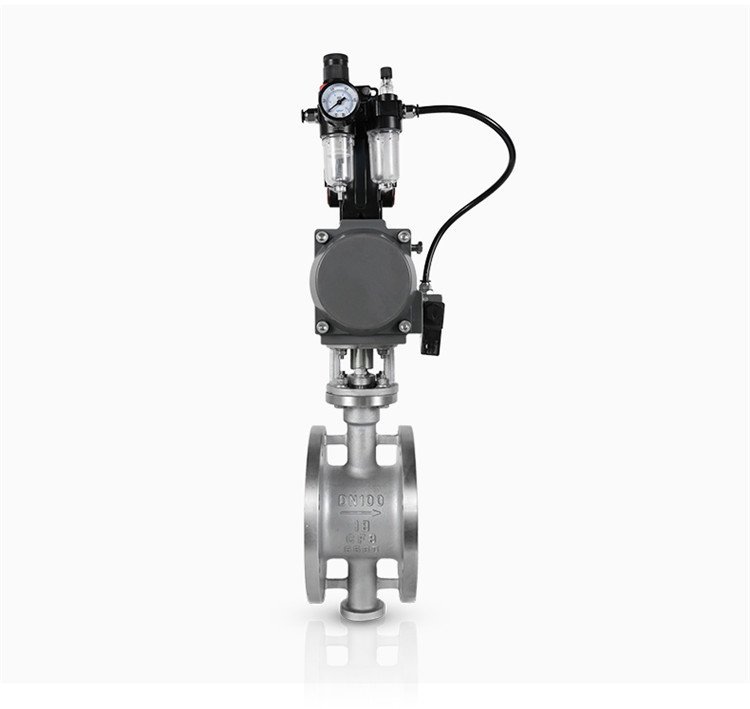 气动硬密封法兰蝶阀 D643W-16P 通经DN40-DN1400 气动