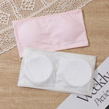 纯棉学生内衣女大码初中生高中抹胸可拆卸防走光裹胸无肩带防掉百