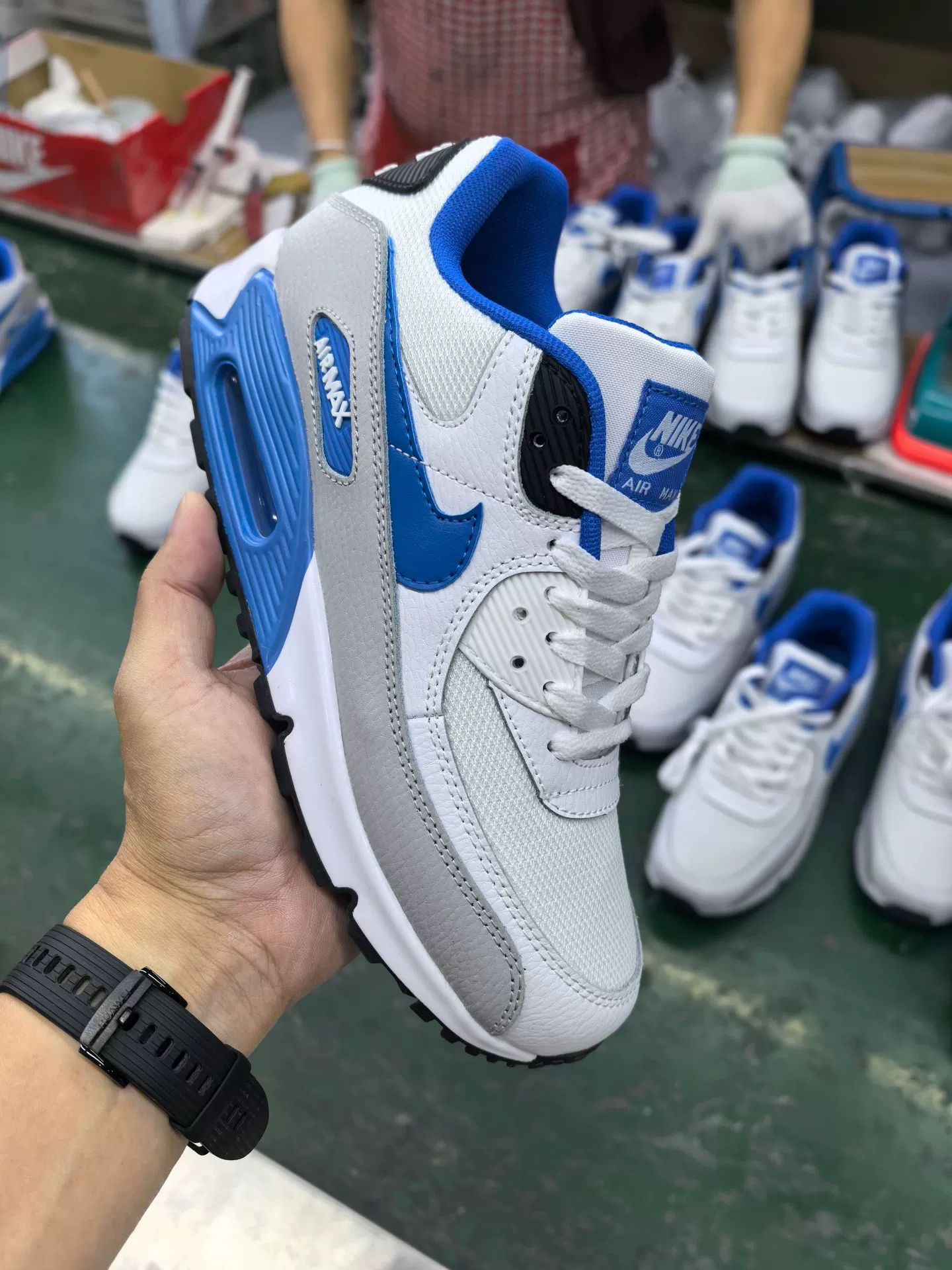 Кросс-граничная внешнеторговая Путянь обувь Air Max90 воздушная подушка сетчатые повседневные спортивные кроссовки европейский стиль высокий уровень спортивной обуви