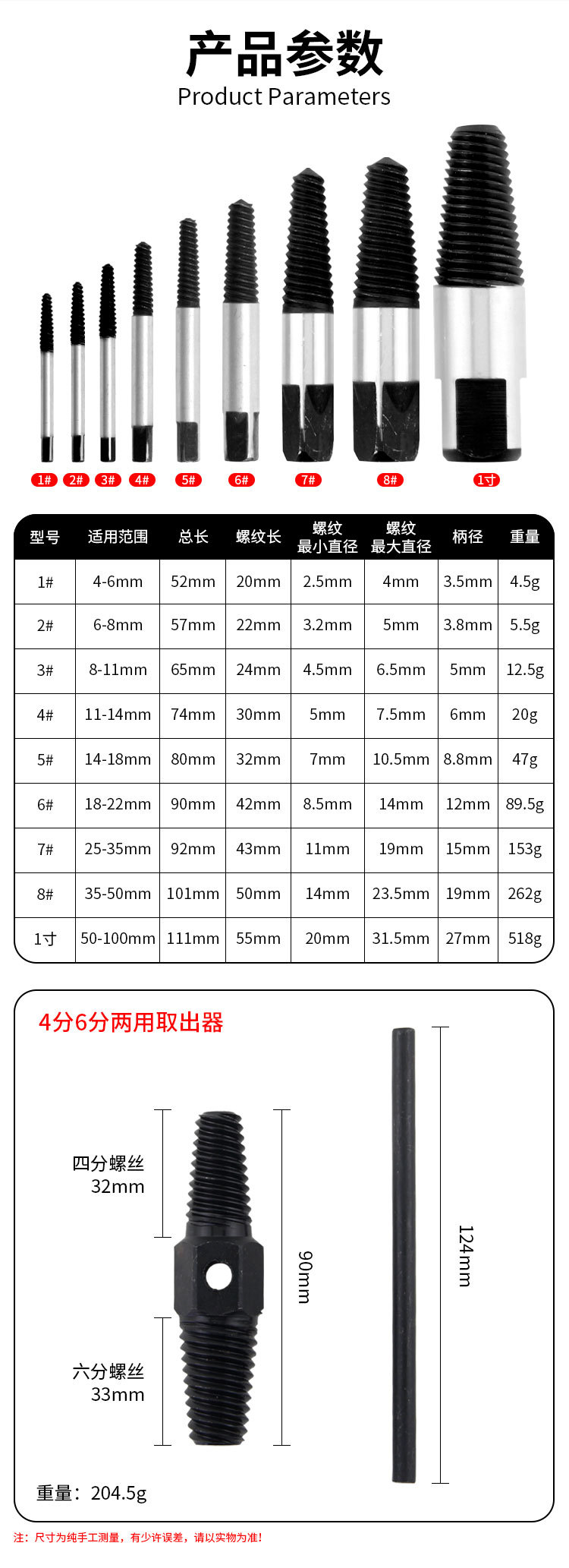 Экстрактор Mingyuan набор 5 предметов