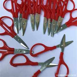 新中式迷你小剪刀红色塑料剪刀做手工服装袖珍8.5CM家用针线工具