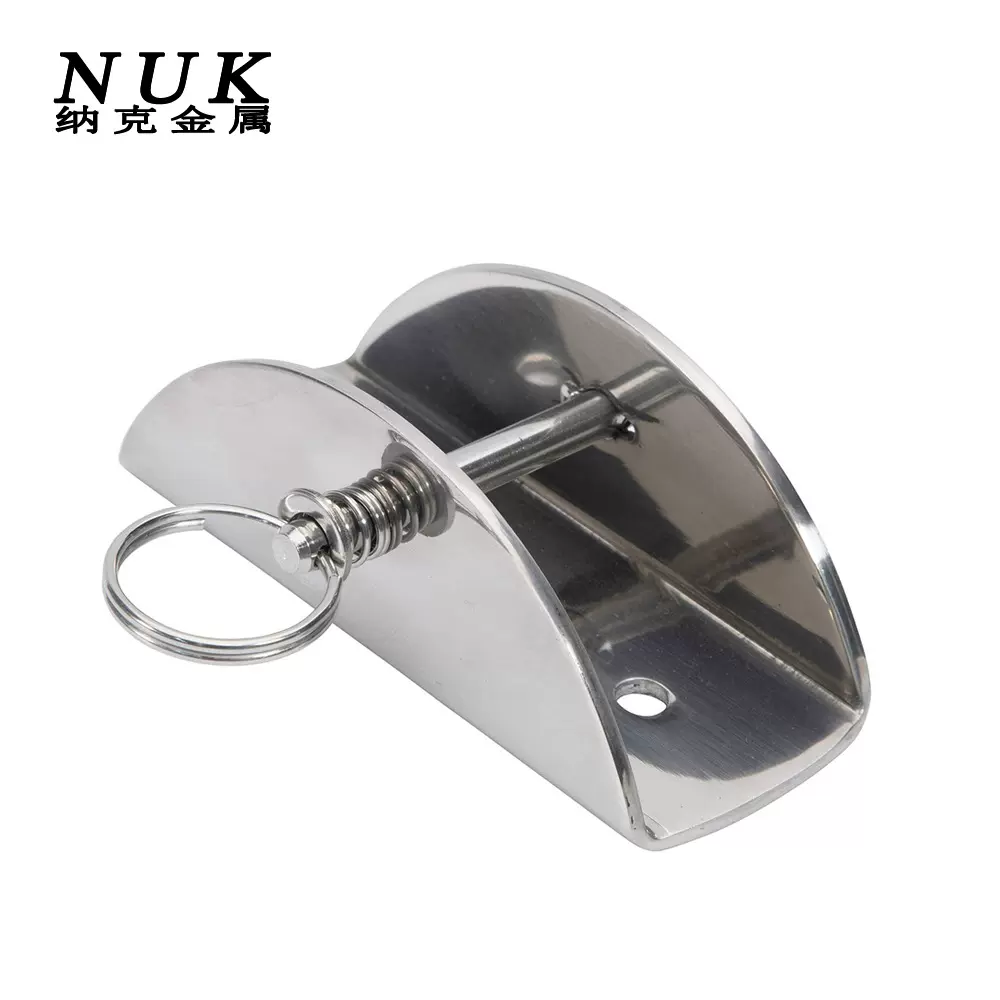 不锈钢316船用锚链锁滑槽止链器 链接底座游艇配件 船用五金