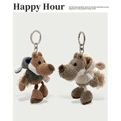 かわいい醜い萌え羊の皮をまとった狼公仔ミニペンダントキーホルダーぬいぐるみかばんストラップ