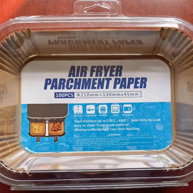 Papel para freidora de aire, absorbente de aceite, papel para hornear pasteles, tapete para hornear, plato antiadherente, resistente al aceite, impermeable, resistente a altas temperaturas