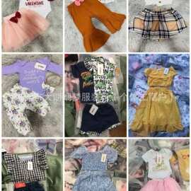外贸跨境patpatt童装套装外贸品牌可爱风杂款库存批发patpat童装