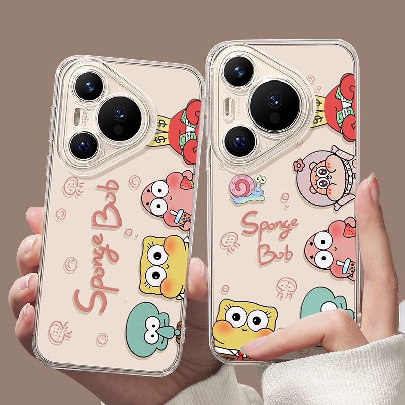 For Huawei Pura70pro phone case ultra extreme P70 transparent 60 silicone 50 protective case 40 new