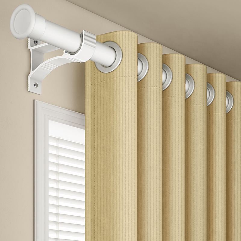 Curtain Rod Roman Rod Shipped in One Piece Without Drilling Curtain Sliding Track Bracket with Screw Accessories Single Rod Integrated Rod