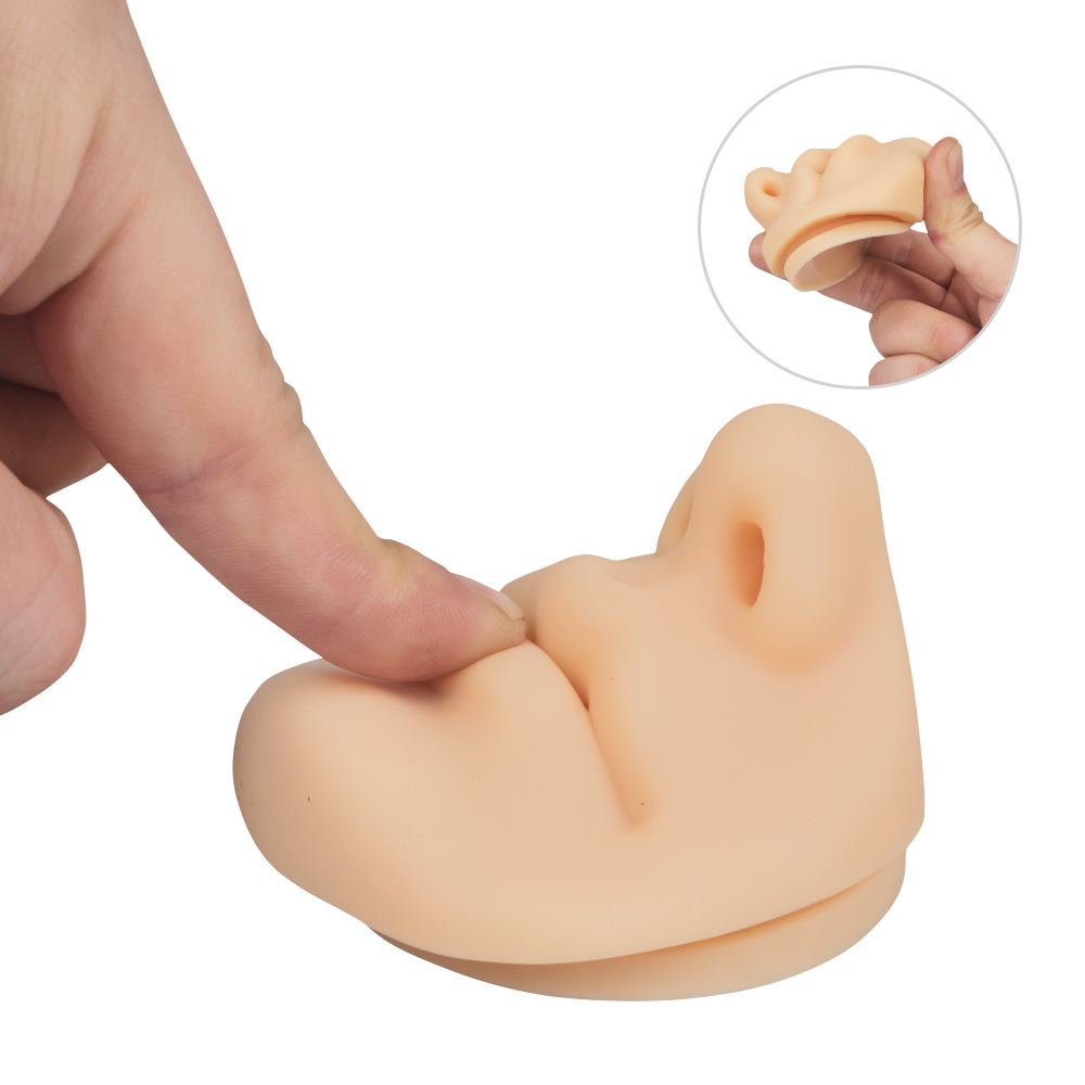 Fuente de embalaje independiente tricolor novato 5D estereoscópio silicona bordado elegante sonrisa labio ejercicio modelo herramienta transfronteriza