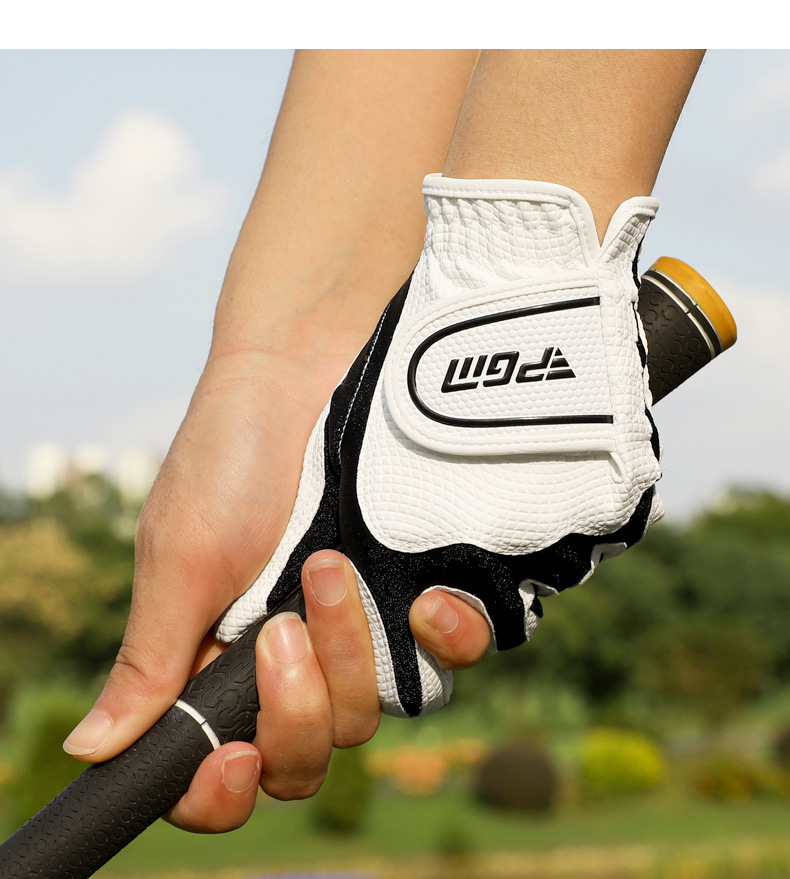 Găng tay golf PGM nam chất liệu PU kết hợp Lycra chống mài mòn, thoáng khí, có Velcro — [XS:15-18 yard] Thích hợp cho trẻ em/nữ chi tiết 40