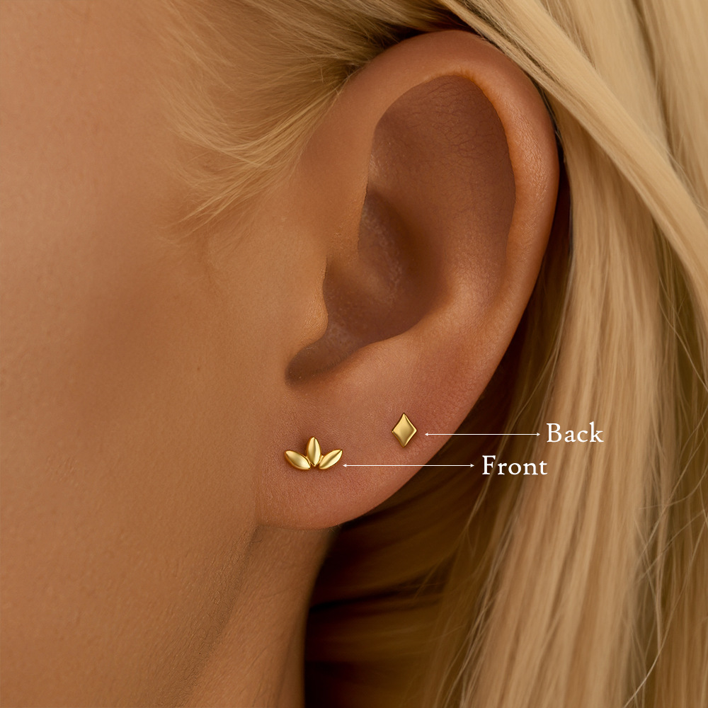2g Weight Ear Studs Classification Ear Cartilage Rings & Studs Piercing Type 1 Piece Quantity Holiday, Daily Occasion 925 Sterling Silver Material Solid Color Pattern Women's Gender Simple Style, Classic Style Style 1 Piece 925 Sterling Silver Solid Color Ear Studs 11