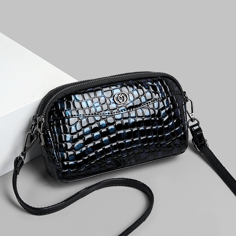 Borsa a tracolla di lusso in vernice con stampa leopardata_voghion.com