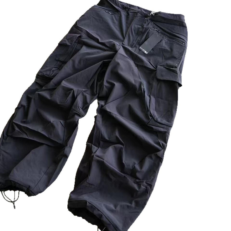 Big pocket paratrooper pants! Outdoor Quick-drying Micro-elastic Functional Lightweight Breathable Casual Leg Trousers Casual Pants for Men and Women
