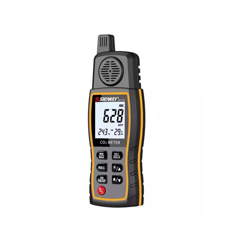 二氧化碳气体检测仪SW-723 手持室内家用空气CO2浓度报警器深达威