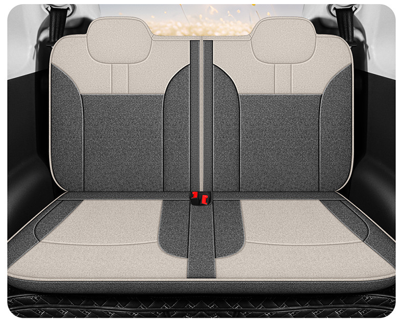 Changan Waxy Corn Lumin Special Full Surrounding Seat Cover Four Seasons Breathable Cotton and Linen Car Cushion Fabric Seat Cover