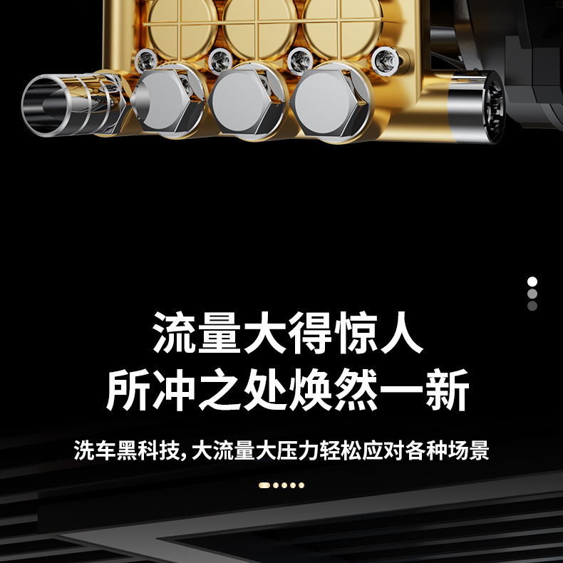 Black Cat 220V Wall-Mounted High-Pressure Car Wash Machine Water Gun 380V Car Wash Shop Commercial Cleaning Machine Commercial Car Wash Machine