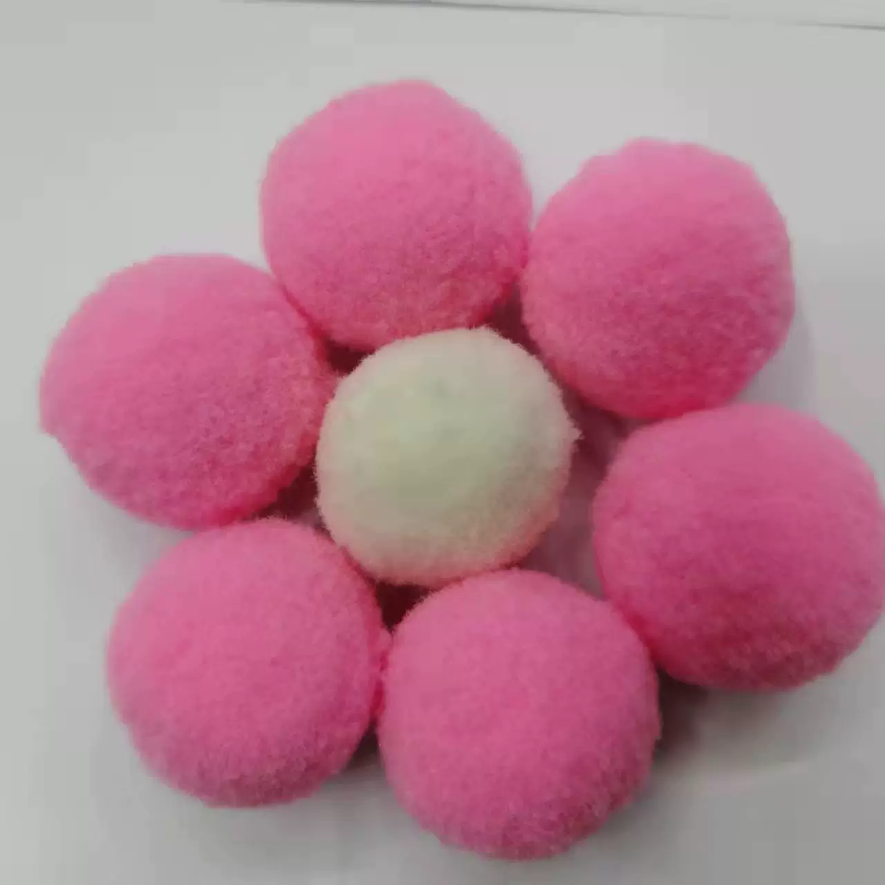 Peluches multicolor de alta felpa, hecho a mano, poliéster