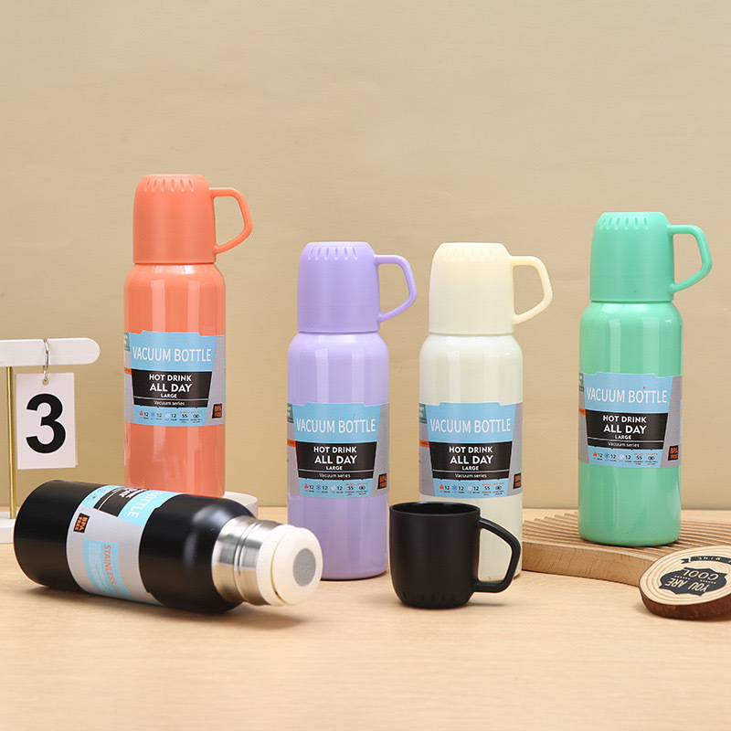 一杯三盖水杯不锈钢真空保温杯高档商务礼品套装可加工定制批礼盒