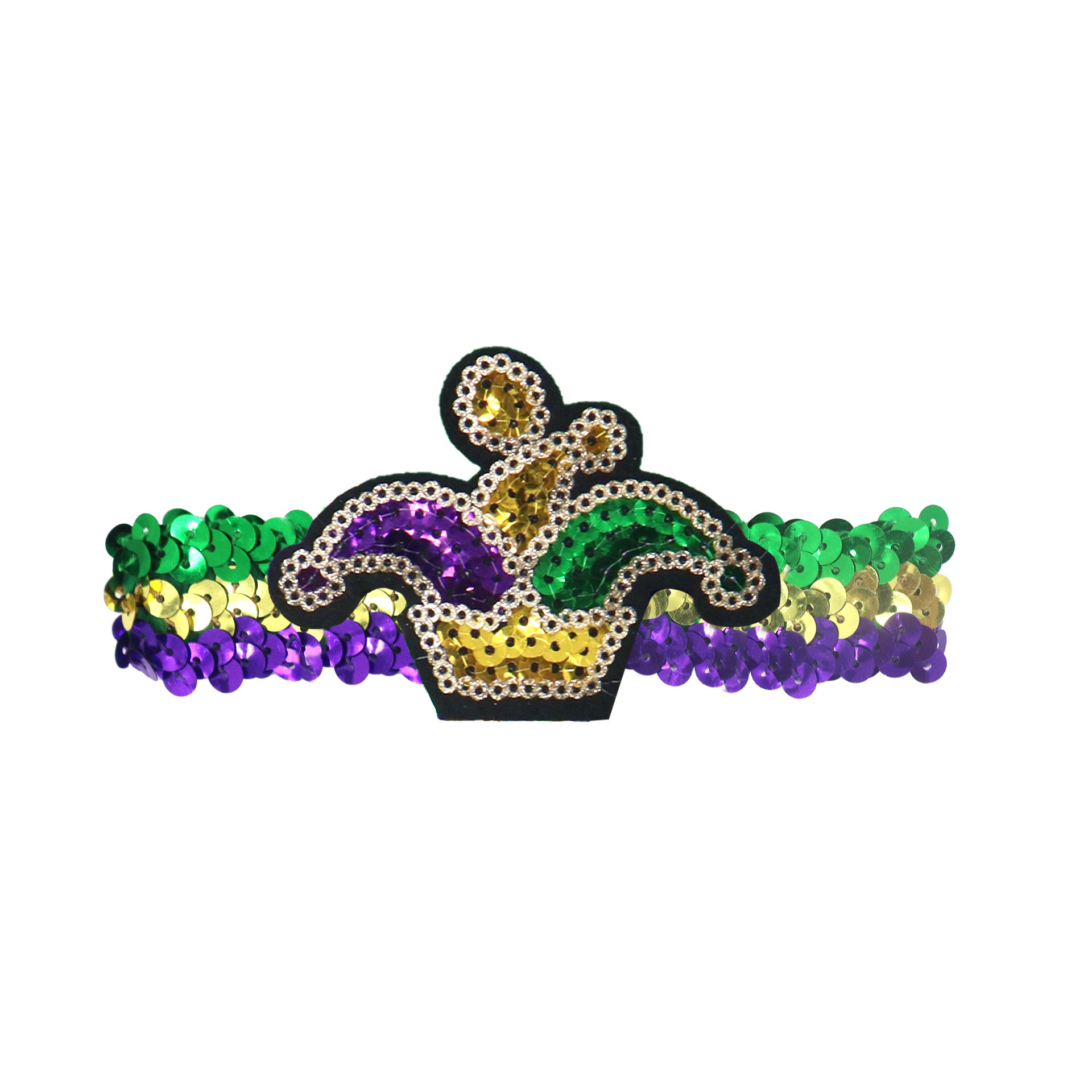 Mardi Gras fiesta de carnaval brasileño transfronterizo oro púrpura verde tricolor piezas de vestuario