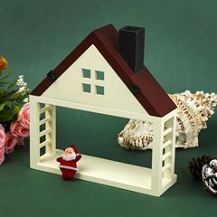 Christmas log cabin decorative gift, wooden handicraft shooting prop, creative decoration, factory direct supply